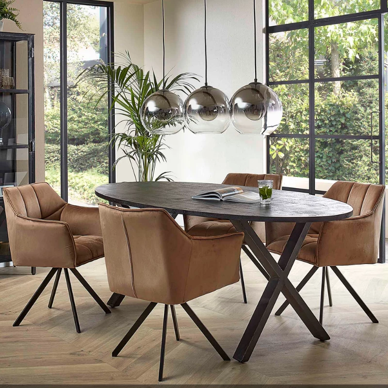 Eettafel Yucon black 200