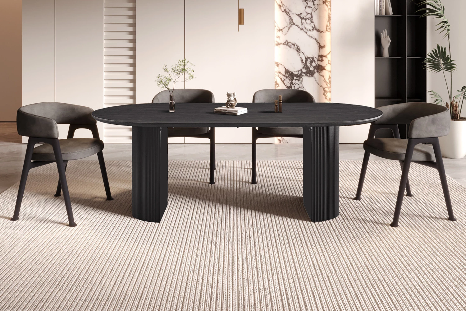 Rousseau 51823 Tafel Lagos donker bruin